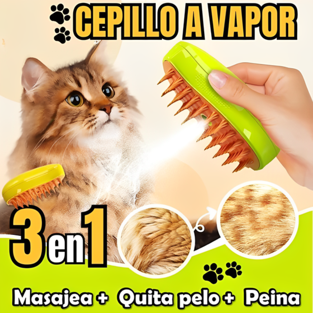 Cepillo a vapor para mascotas