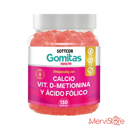 Gomitas de calcio y ácido fólico Sottcor